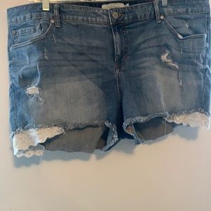 Torrid Shirt shorts, Size 24.